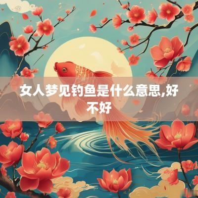 女人梦见钓鱼是什么意思,好不好