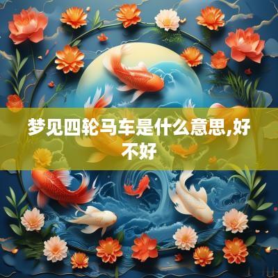 梦见四轮马车是什么意思,好不好
