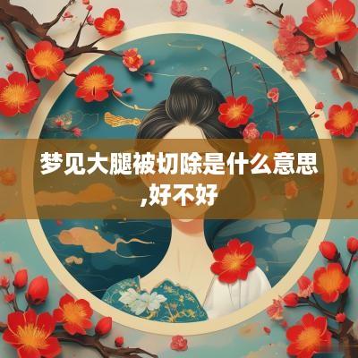 梦见大腿被切除是什么意思,好不好