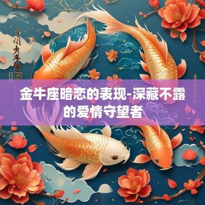 金牛座暗恋的表现-深藏不露的爱情守望者