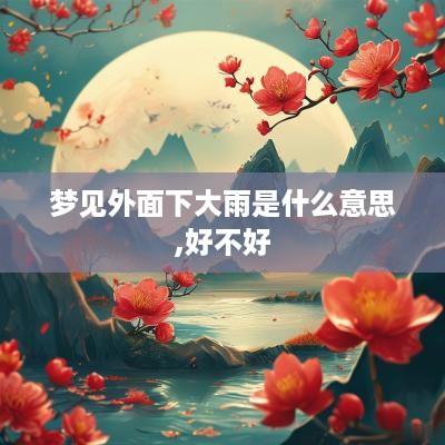 梦见外面下大雨是什么意思,好不好