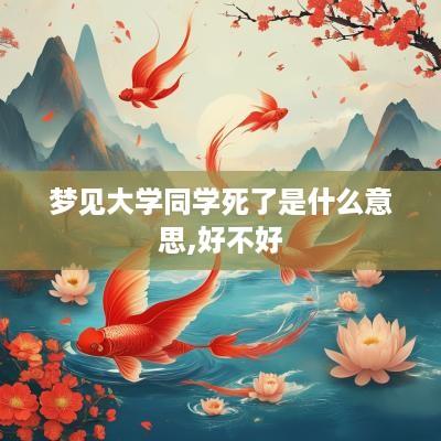 梦见大学同学死了是什么意思,好不好