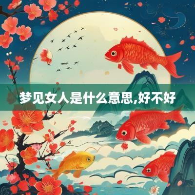 梦见女人是什么意思,好不好