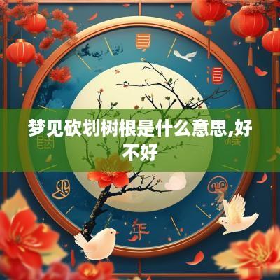 梦见砍划树根是什么意思,好不好