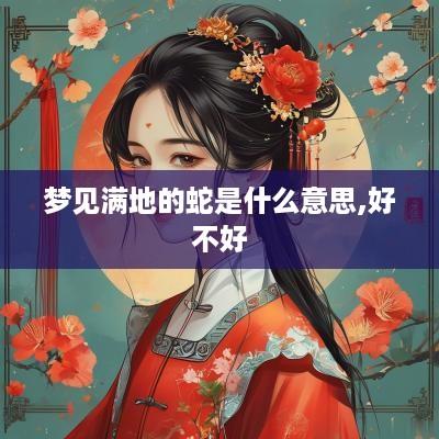 梦见满地的蛇是什么意思,好不好