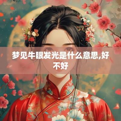 梦见牛眼发光是什么意思,好不好