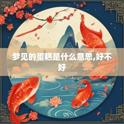 梦见的蛋糕是什么意思,好不好