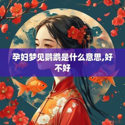 孕妇梦见鹦鹉是什么意思,好不好