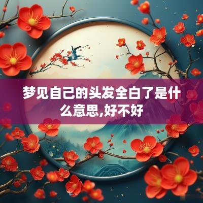 梦见自己的头发全白了是什么意思,好不好