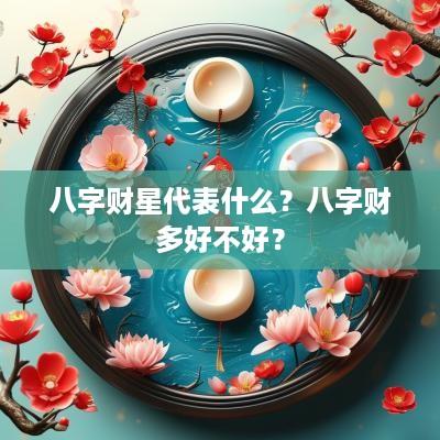八字财星代表什么？八字财多好不好？