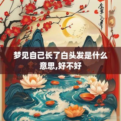 梦见自己长了白头发是什么意思,好不好