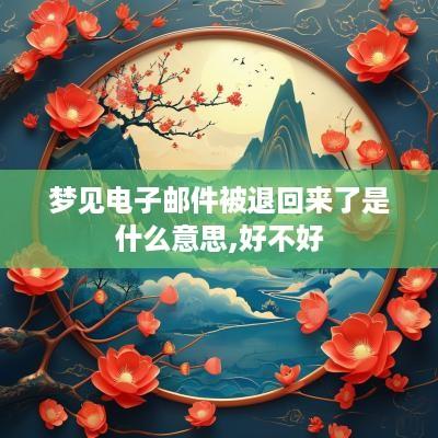 梦见电子邮件被退回来了是什么意思,好不好