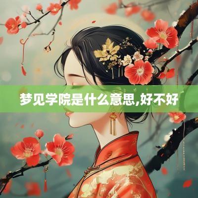 梦见学院是什么意思,好不好