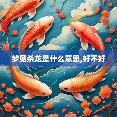 梦见杀龙是什么意思,好不好