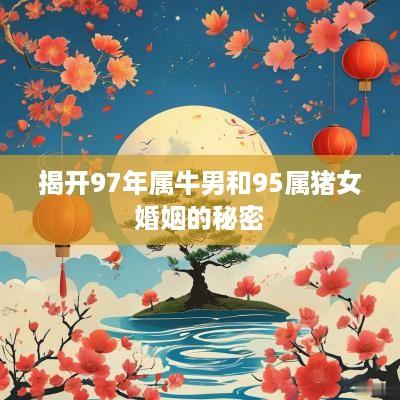 揭开97年属牛男和95属猪女婚姻的秘密