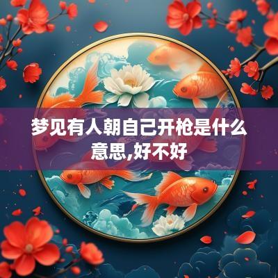 梦见有人朝自己开枪是什么意思,好不好