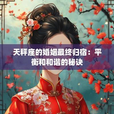 天秤座的婚姻最终归宿：平衡和和谐的秘诀