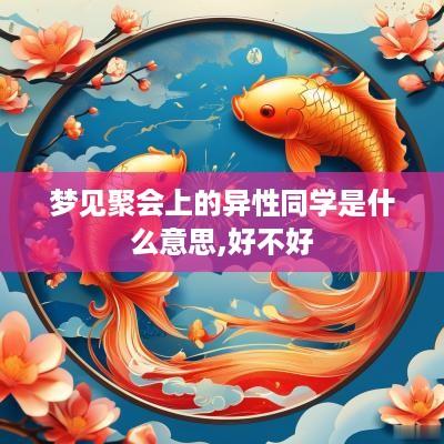 梦见聚会上的异性同学是什么意思,好不好