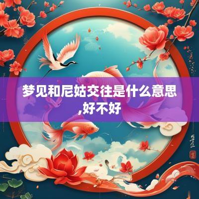 梦见和尼姑交往是什么意思,好不好