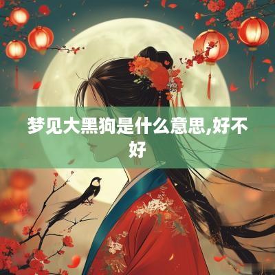 梦见大黑狗是什么意思,好不好