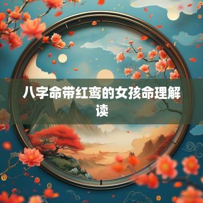 八字命带红鸾的女孩命理解读