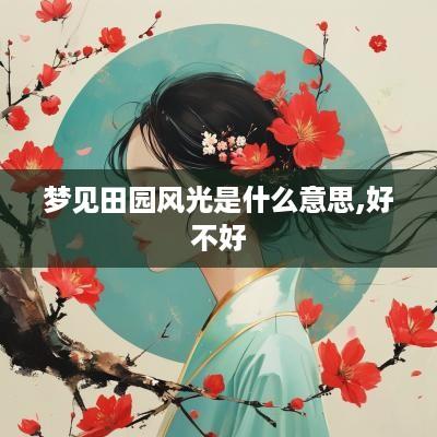 梦见田园风光是什么意思,好不好