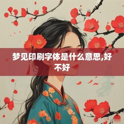 梦见印刷字体是什么意思,好不好
