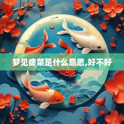 梦见疲菜是什么意思,好不好