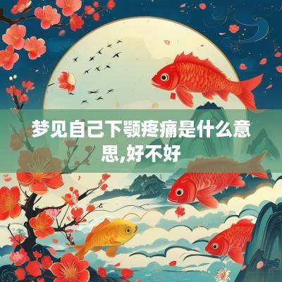 梦见自己下颚疼痛是什么意思,好不好
