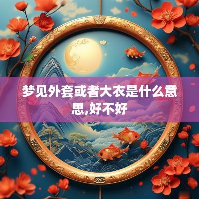 梦见外套或者大衣是什么意思,好不好