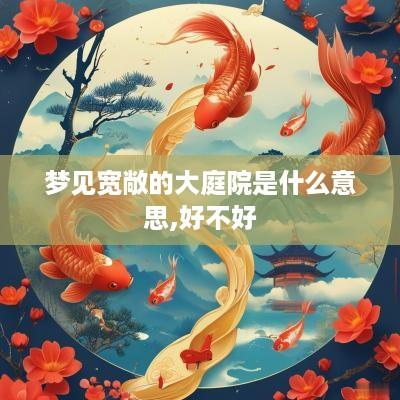 梦见宽敞的大庭院是什么意思,好不好