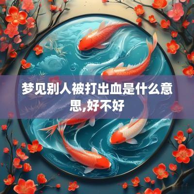 梦见别人被打出血是什么意思,好不好