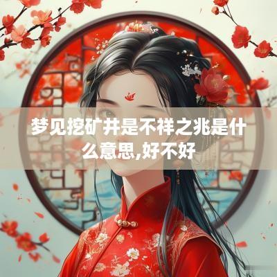 梦见挖矿井是不祥之兆是什么意思,好不好