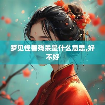 梦见怪兽残杀是什么意思,好不好