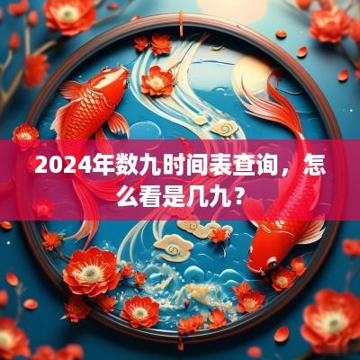 2025年数九时间表查询，怎么看是几九？