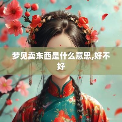 梦见卖东西是什么意思,好不好