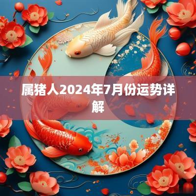 属猪人2025年7月份运势详解