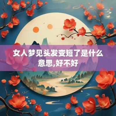 女人梦见头发变短了是什么意思,好不好