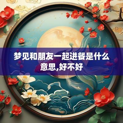 梦见和朋友一起进餐是什么意思,好不好