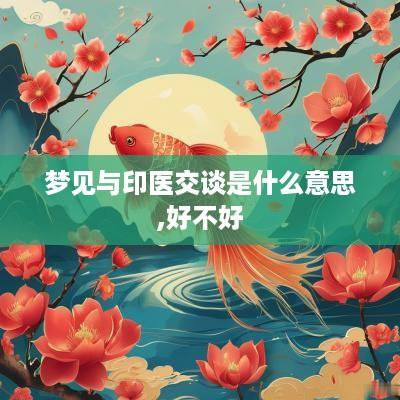 梦见与印医交谈是什么意思,好不好
