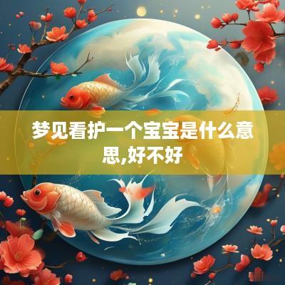 梦见看护一个宝宝是什么意思,好不好