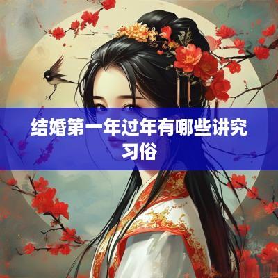 结婚第一年过年有哪些讲究习俗