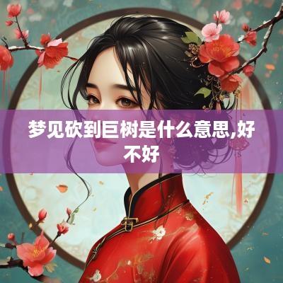 梦见砍到巨树是什么意思,好不好