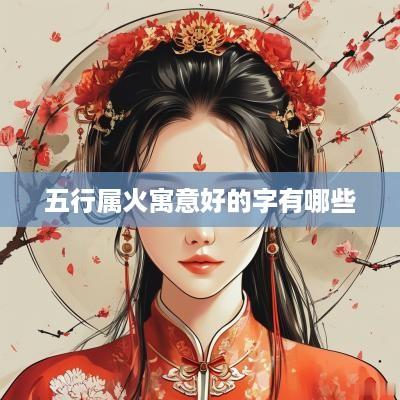 五行属火寓意好的字有哪些