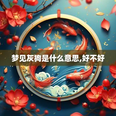梦见灰狗是什么意思,好不好