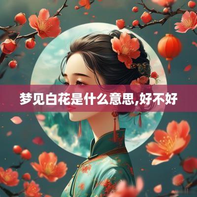 梦见白花是什么意思,好不好