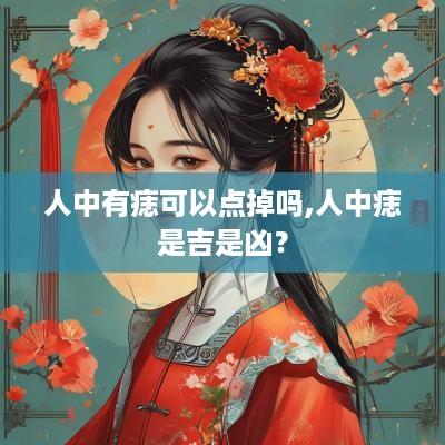 人中有痣可以点掉吗,人中痣是吉是凶？