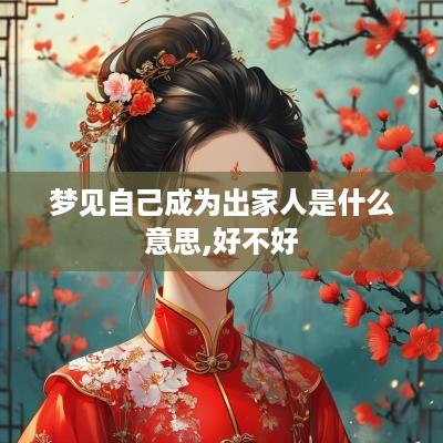 梦见自己成为出家人是什么意思,好不好
