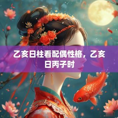 乙亥日柱看配偶性格，乙亥日丙子时