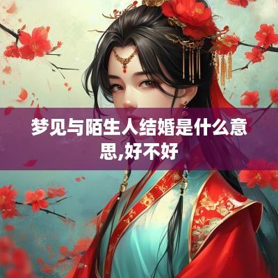 梦见与陌生人结婚是什么意思,好不好